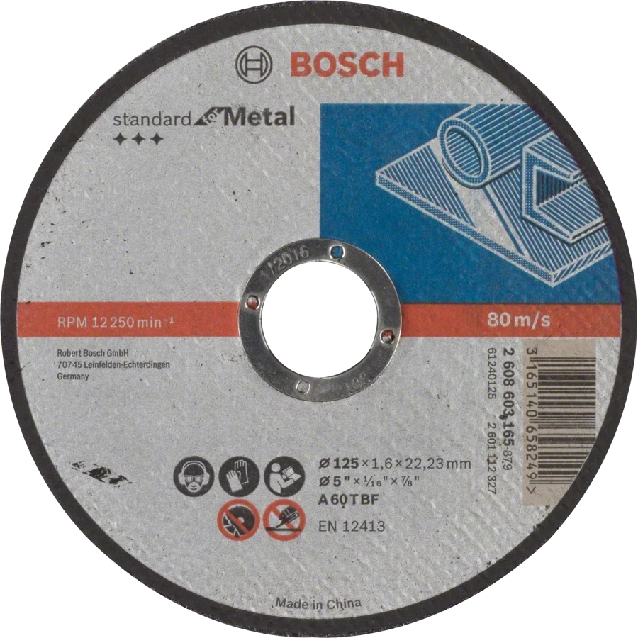 Відрізний круг для металу Bosch Bosch Standard for Metal 125x1.6x22.23