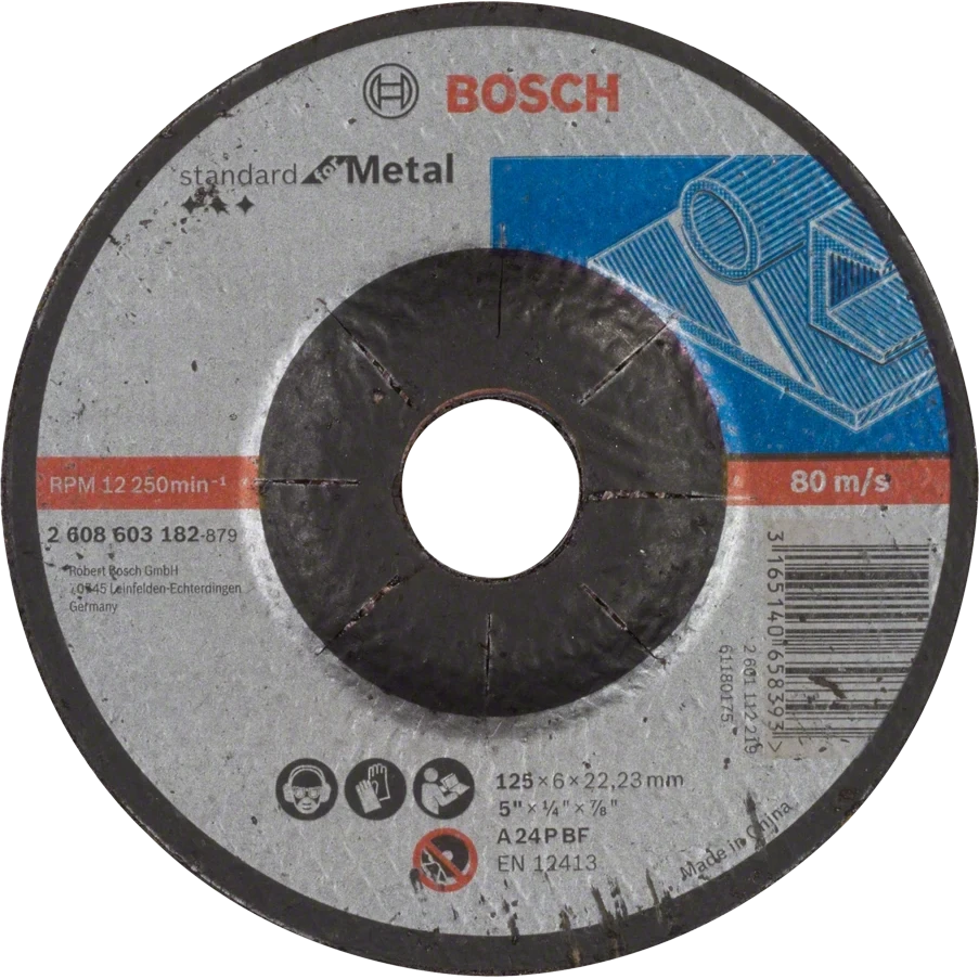 Обдирковий круг для металу Bosch Bosch Standard for Metal 125x6x22.23 мм