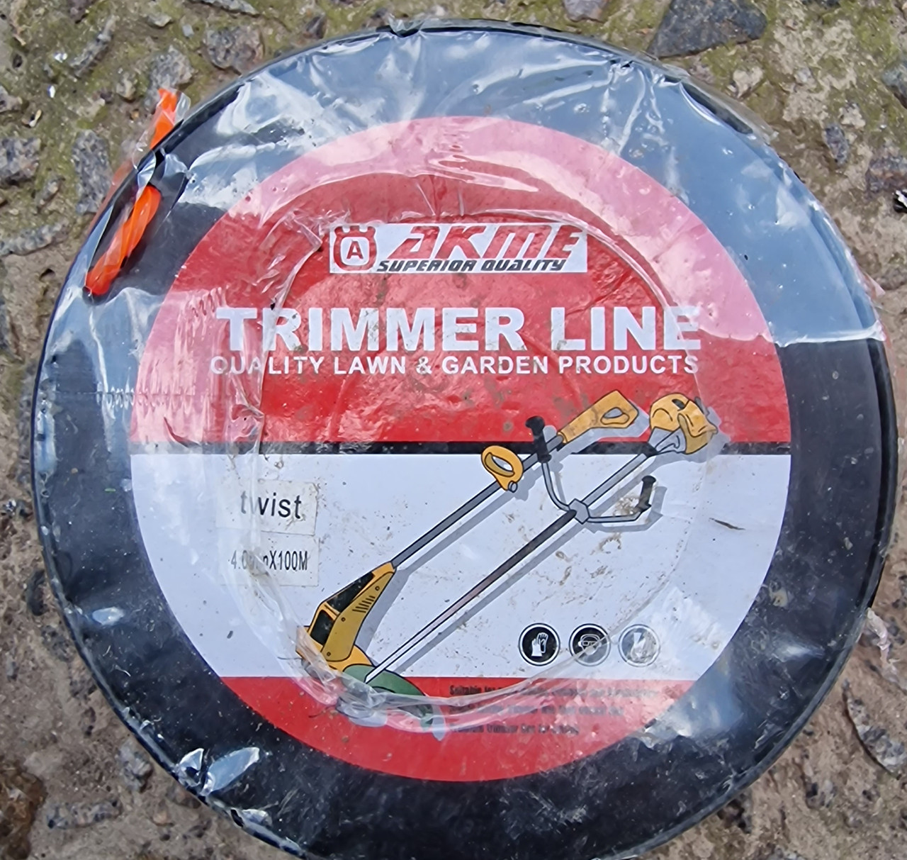 Волосінь косильна ○ 4.0 мм 100 М Кручена, фото 1