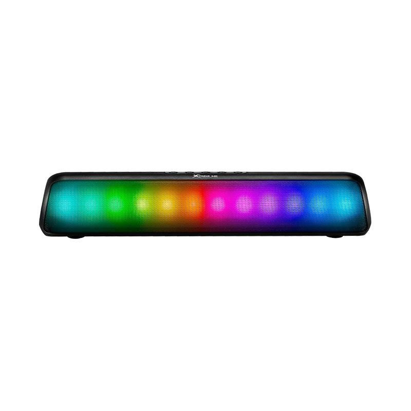 Bluetooth колонка XTRIKE ME SP-211BT Bluetooth з RGB підсвіткою та радіо Black