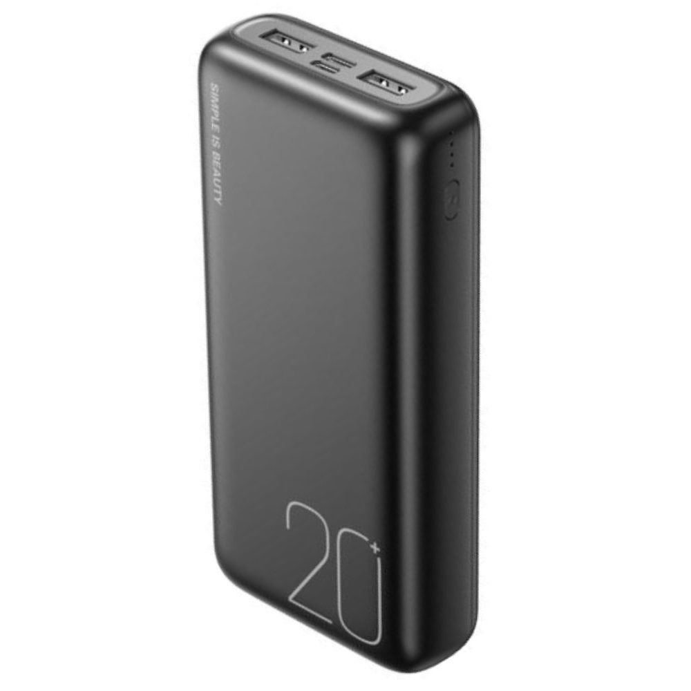 Павербанк повербанк із швидкою зарядкою 20000mAh XO PR183 |2USB| Чорний