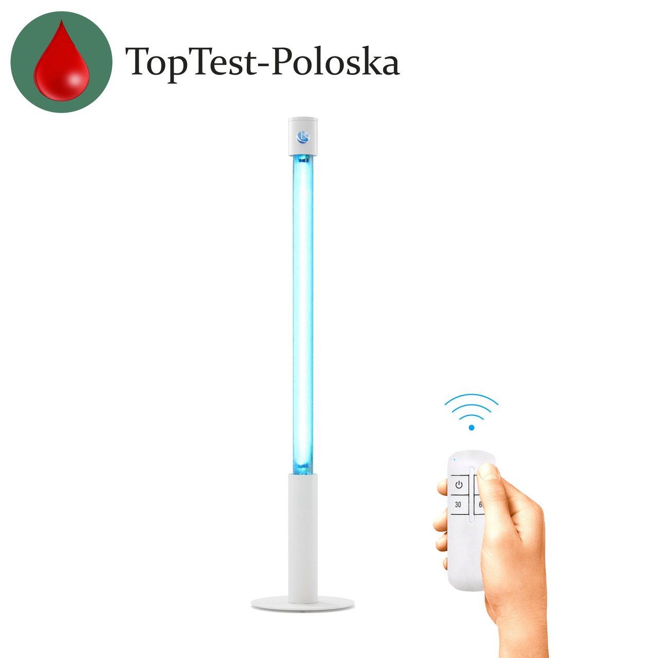 Бактерицидна лампа BactoSfera 360° 15 OZONE RC-TIMER White, фото 1