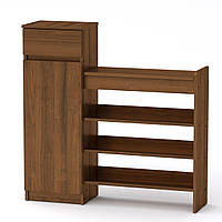 Тумба під взуття ТО-16 горіх екко Компаніт, тумба для взуття в передпокій