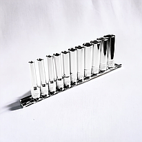 Набір головок торцевих глибоких на планці 1/4" 11 од. H211M JTC