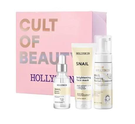 Подарунковий набір косметики для догляду за обличчям Hollyskin Snail Smart Intensive Care, фото 1