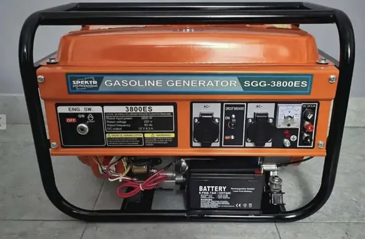 Бензиновий генератор Spektr SGG-3800ES (Електростартер, 3,8 кВт)