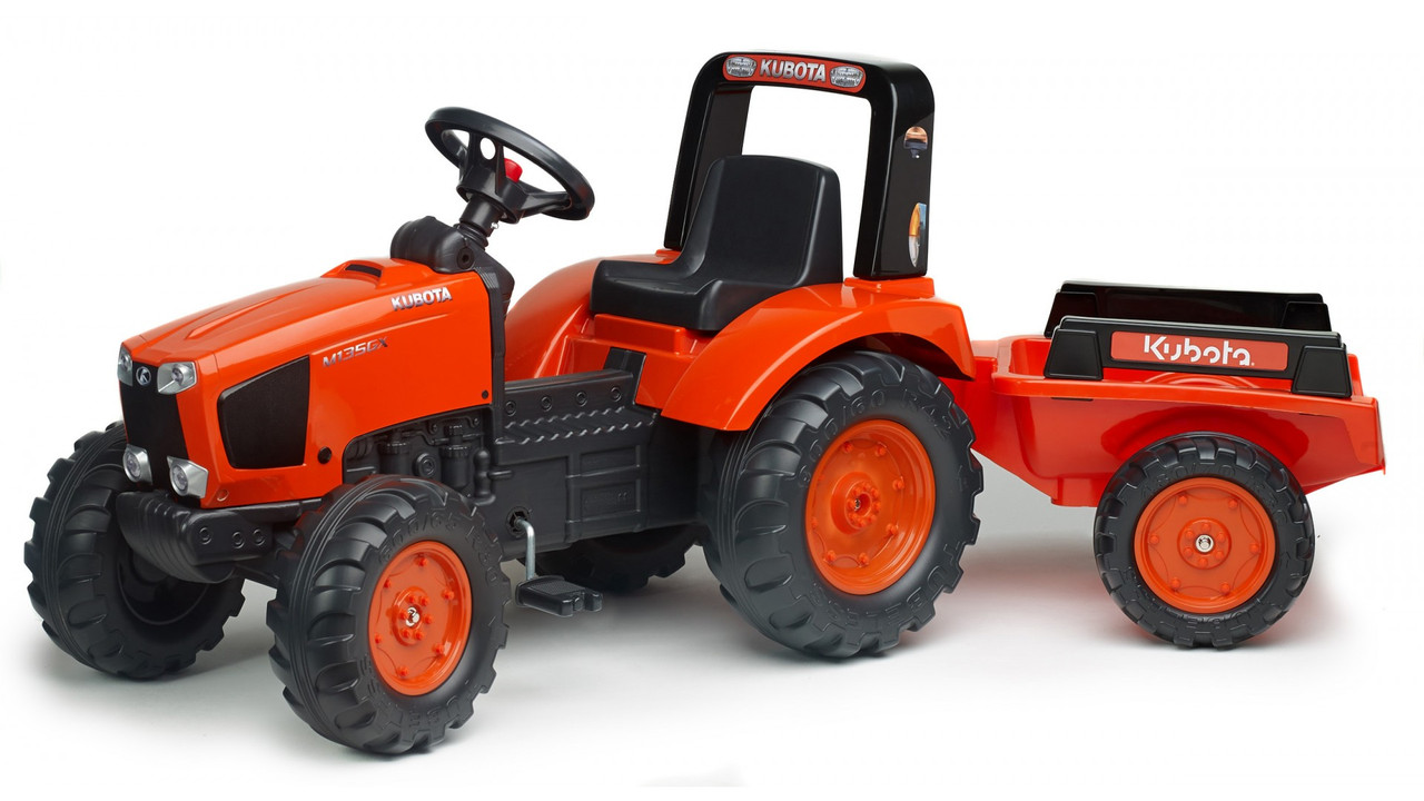 Дитячий трактор на педалях з причепом Falk 2060AB KUBOTA