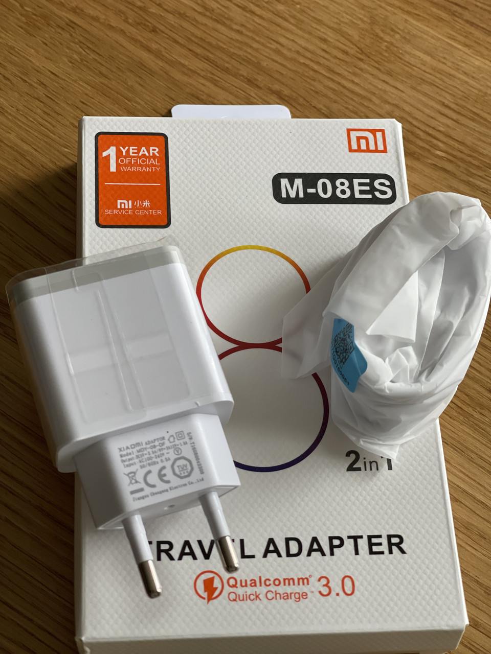 Швидка зарядка для Xiaomi MDY-08-EI Quick Charge 18W 3.0 Блок + кабель Micro USB