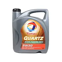 Моторное синтетическое масло Total Quartz 9000 FUT NFC 5W-30 4 л, автомобильное масло синтетика