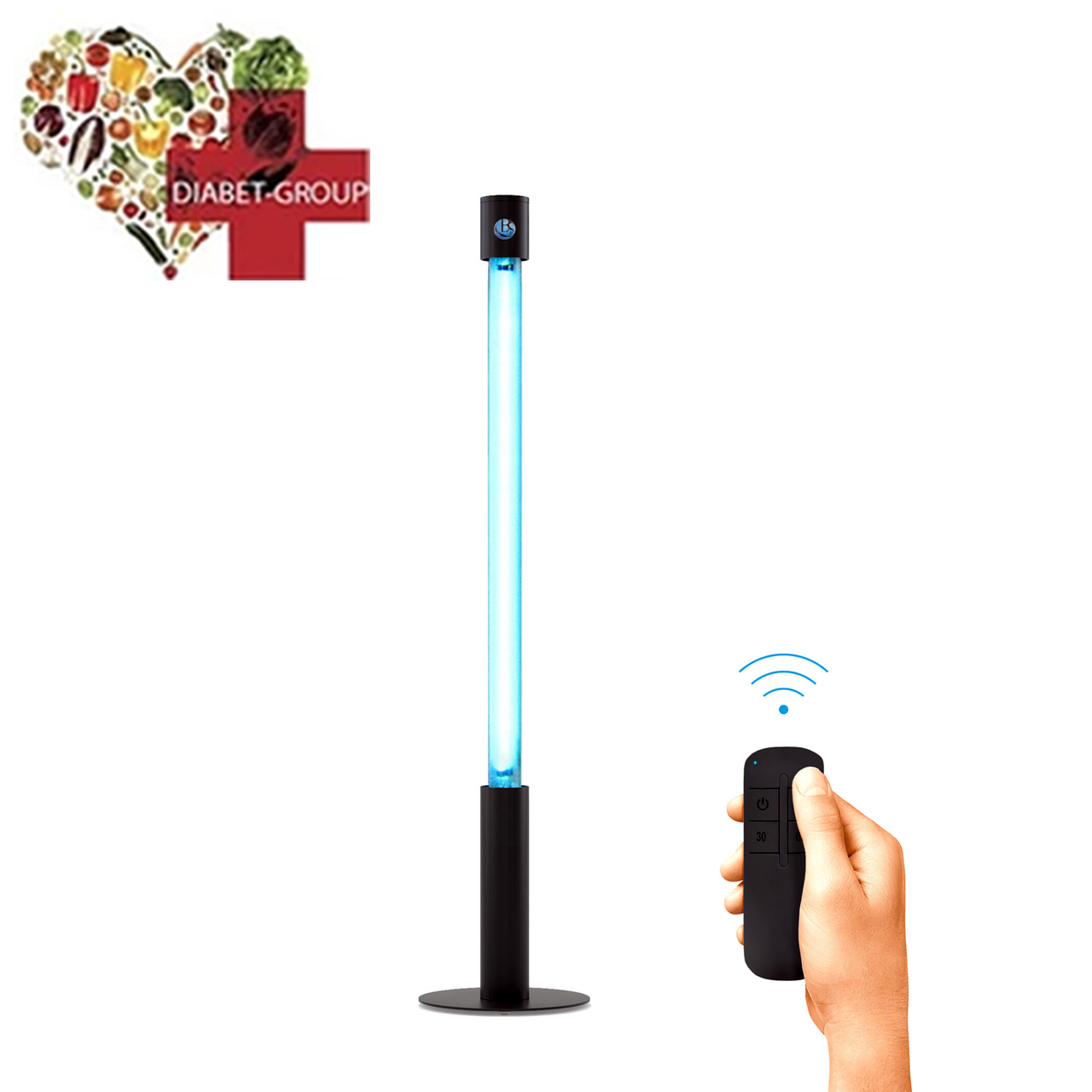 Бактерицидна лампа BactoSfera 360° 15 OZONE RC-TIMER Black