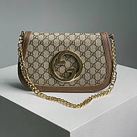 Бежевая женская сумка Gucci Blondie Shoulder Bag