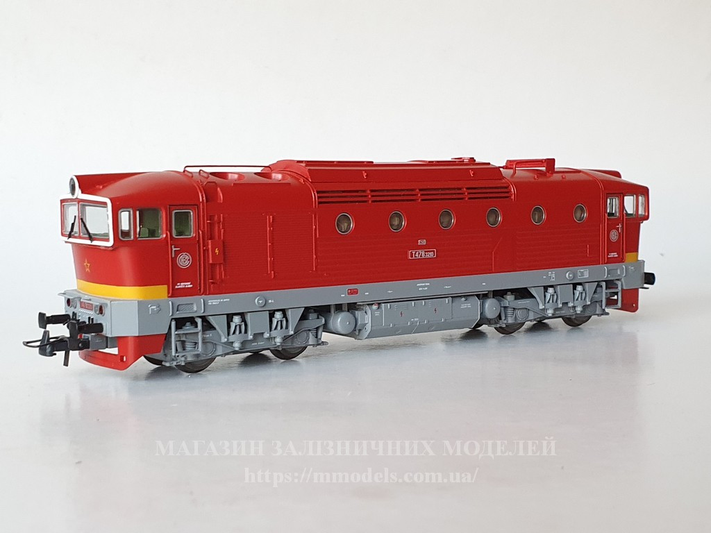 Модель тепловозу серії  T478.3, CSD, масштабу Н0 1:87 Roco 72946, фото 1