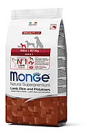 Monge Dog Mini Adult сухой корм для взрослых собак мелких пород, ягненок/рис/картофель, 2.5КГ