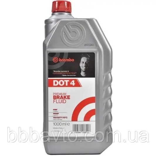 Гальмівна рідина DOT4 (1L) (Пр-во BREMBO) L04010, фото 1