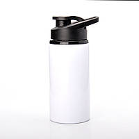 Пляшка 2 для води сублімаційна спортивна металева 600 мл біла