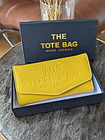 Женский кошелек Marc Jacobs TOTE BAG Марк Якобс в расцветках, брендовый кошелек, стильный кошелек Желтый