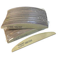 Пилка для нігтів 50 шт човник TINAFOX 180/240 сірі