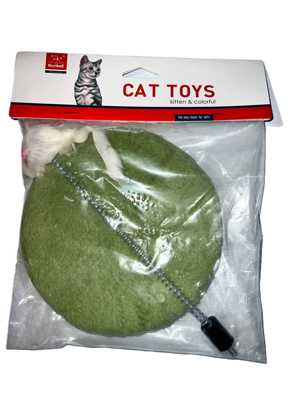 Nunbell Іграшка для кішок мишка на підставці