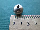 Стопорний затискач-куля матова, для троса, нержавіюча сталь А4 (AISI 316)., фото 2