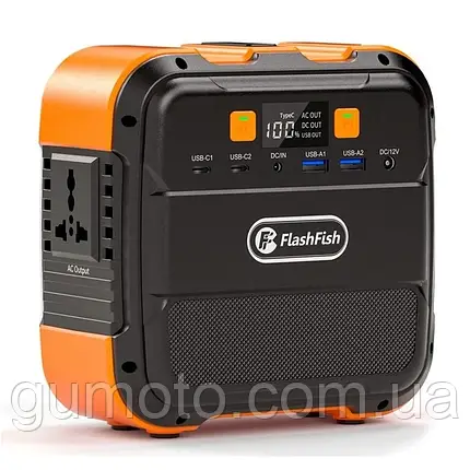 Портативна зарядна станція Flashfish A101, 120W/98W*h (повербанк для ноутбука), фото 1