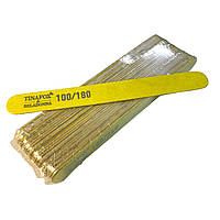 Пилочки для нігтів 25 шт овальні 100/180 TINAFOX (дерев'яна основа)