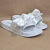 ЗНИЖКА! Білі шльопанці жіночі з бантами босоніжки літо, фото 7