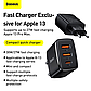 Зарядний пристрій Baseus 2хUSB/Type-C PD/QC 30W Compact Quick Charger Black, фото 7