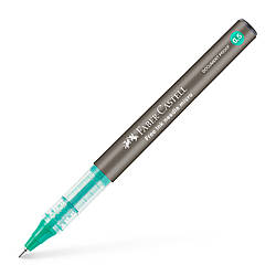 Ручка-ролер Faber-Castell Free Ink Needle Micro, колір чорнил зелений, 0,5 мм, одноразова, 348604