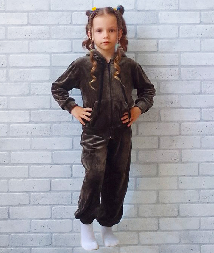Дитячий велюровий костюм спортивний весна — осінь, прогулянковий демі комплект кофта + штани для дівчинки
