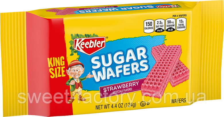 Вафли Keebler Sugar Wafers Strawberry 124g, фото 1