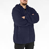 Кофта чоловіча флісова з капюшоном у великих розмірах 4XL — 8XL Tovta (Угорщина) Різні кольори, фото 4