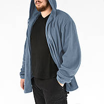 Кофта чоловіча флісова з капюшоном у великих розмірах 4XL — 8XL Tovta (Угорщина) Різні кольори, фото 5