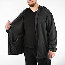 Кофта чоловіча флісова з капюшоном у великих розмірах 4XL — 8XL Tovta (Угорщина) Різні кольори, фото 6