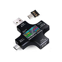 USB тестер струму напруги ємності, Type-C MicroUSB, Atorch J-7C