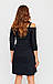 Розміри: S | Стильне повсякденне жіноче плаття, чорне, фото 4