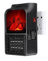 Портативный тепловентилятор с имитацией пламени LCD дисплеем Flame Heater дуйка побутові тепловентилятори