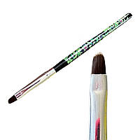 Пензель овальний для гелю №4 чорний