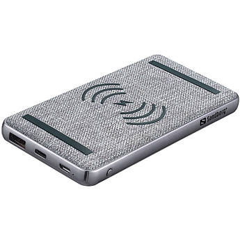 Павербанк із швидкою та безпровідною зарядкою Sandberg PD 20W 10000 mAh, Wireless QI 15W, USB-A Type-C OUT