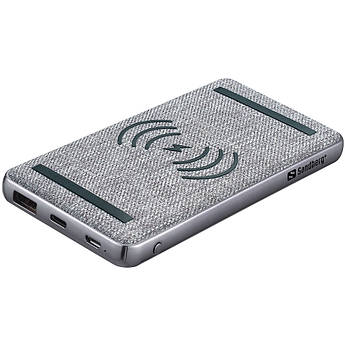Павербанк із безпровідною та швидкою зарядкою Sandberg PD 20W 10000 mAh, Wireless QI 15W, USB-A Type-C OUT