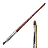 Пензель для гелю овальний Global Fashion No4