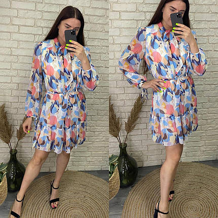 Вишукана жіноча сукня, тканина "Шифон" розмір 50, фото 2