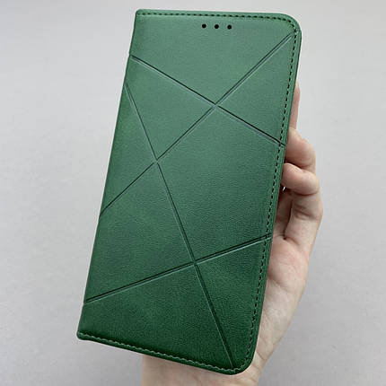 Чохол-книга для Samsung Galaxy A50s шкіряна книжка з підставкою на телефон самсунг а50с зелена STR, фото 1
