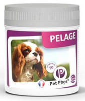 Ceva Pet Phos Pelage Dog витаминно-минеральная добавка для здоровья кожи и шерсти собак., 50 таблеток