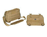Сумка тактична через плече MFH Shoulder Bag Molle 4 л Coyote 30695R, фото 2