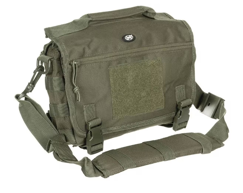 Сумка тактична через плече MFH Shoulder Bag Molle 4 л OD Green 30695B, фото 1