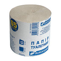 Туалетная бумага однослойная Buroclean 65 м без гильзы серая (10100002)