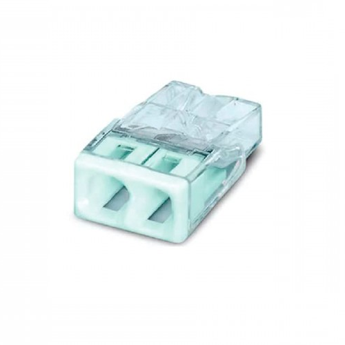 Клеми з'єднання. VARGO на 2 провідники 2,5 мм2 (V-109499), швидкозатискна клема для електропроводки