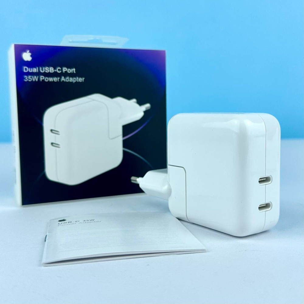 Зарядний пристрій iPhone Original Series 1:1 |2Type-C/35W| Білий