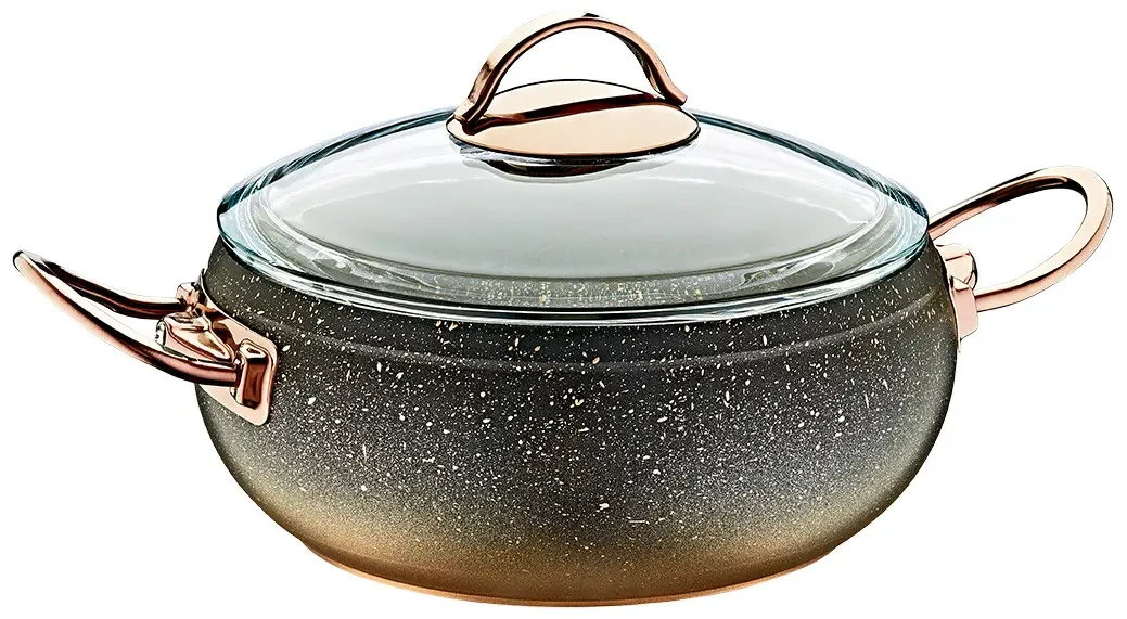 Кастрюля OMS 3141-26-5,5л-Bronze