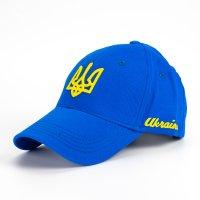 Бейсболка Україна Кепка ГЕРБ "Синя" Патріотичний головний убір (25536)